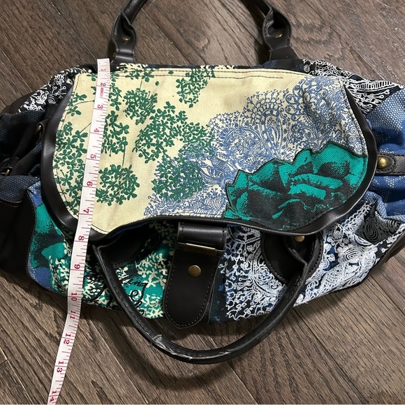 Desigual Blue and Green Shoulder Bag - Picture 8 of 9